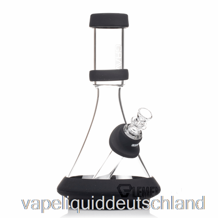 Grav-Deco-Becher Aus Silikon, Klar + Schwarz, Vape Deutschland